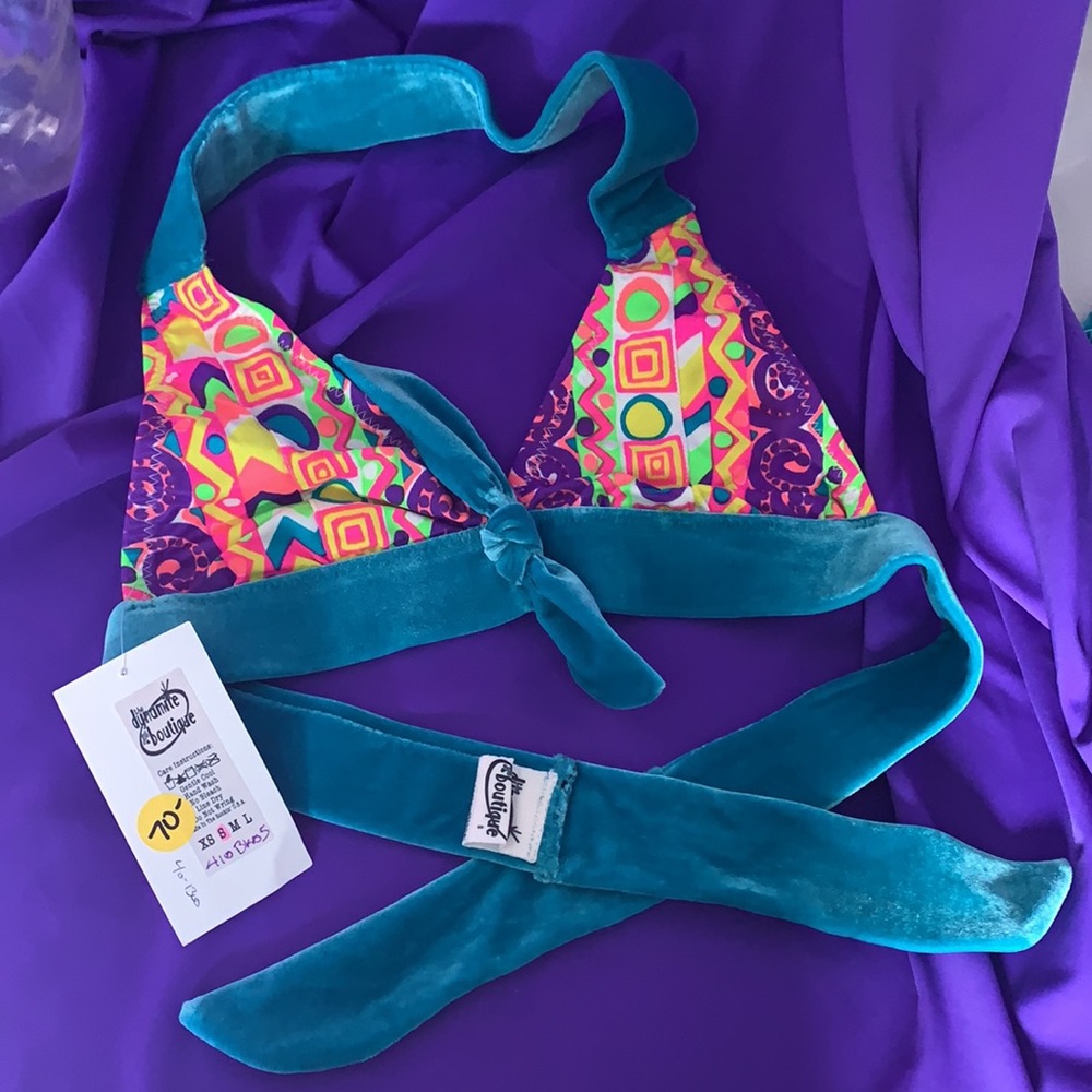 Candy Raver Velvet Hipster Retro Bikini S NWT - Picture 8 of 12